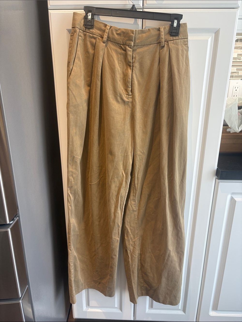 STAUD Pleated Wide-Leg Pants